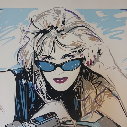 Dennis Mukai Limited Edition Serigraph Shannon with Motorcycle Signed Numbered - Picture 2 of 14