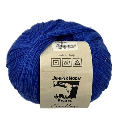 NEW Juniper Moon Farm Findley  Byzantine Blue Wool Silk Blend Yarn DIY Crafts