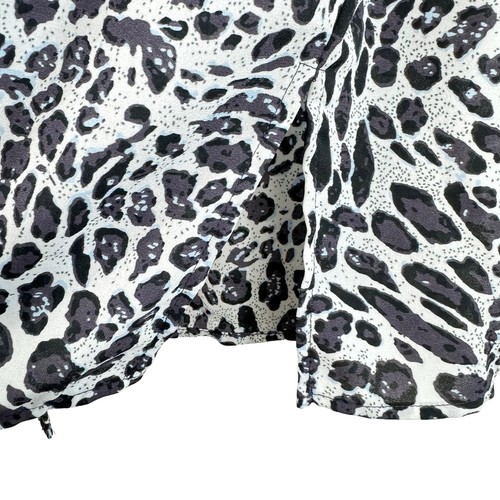 Creation L mehrfarbig Leopardenmuster 3/4 Ärmel leichte Knopfleiste Tunika Gr. 10 - Bild 5 von 7
