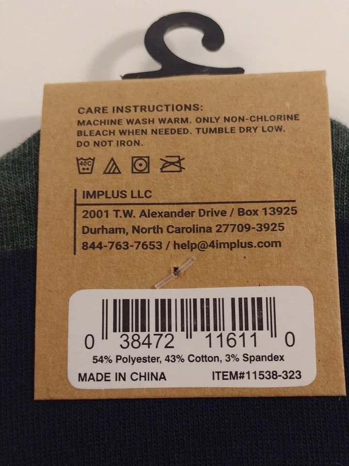 Calcetines para hombre Florsheim, No Show tacón antideslizante paquete de 3 poliéster, algodón, spandex. Foto 3 de 4