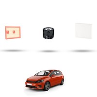 Hoffcar Wartungsset - 3 Filter Kompatibel Mit VW Golf Sportsvan (AM1) 1.4 TSI