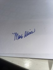 Max Alvis 1963 Cleveland Indians Signed 3x5 index Card