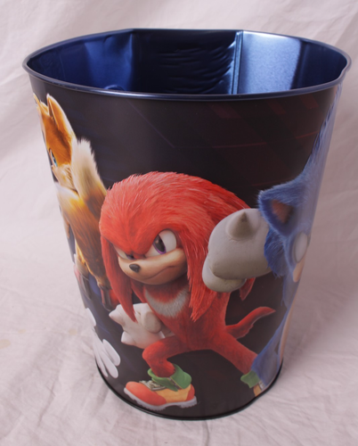 Sonic 3 Cinemark Movie Metall Popcornwanne Eimer (gebogen), Decke & Plüsch Sonic - Bild 3 von 11