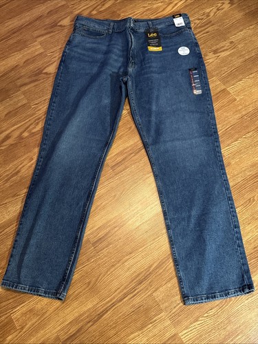 LEE Relaxed Fit Jeans Stretch Straight Leg Relaxed Seat & Thigh Frosted Knight - Picture 2 of 8