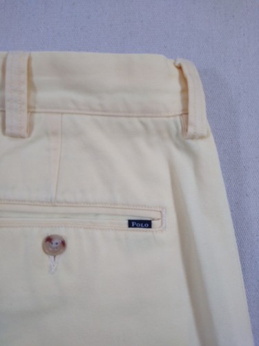 Vintage Polo Ralph Lauren Pants Men's 38/32 Yellow Classic Fit Twill Chino - Picture 5 of 14