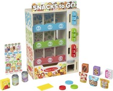 Melissa  Doug Sort, Stock, Select Wooden Vending Machine Play Set, Wooden Toy P