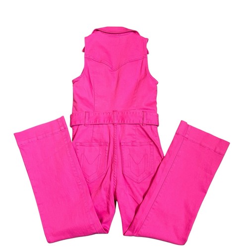 Show Me Your Mumu Hot Pink Cropped Jumpsuit Sz M NWT - Picture 2 of 17