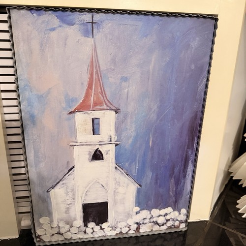 Jennifer Holden Vicino alla Croce L'Età della Chiesa Wall Art 11,5 x 18 Struttura in Metallo - Foto 4 di 7