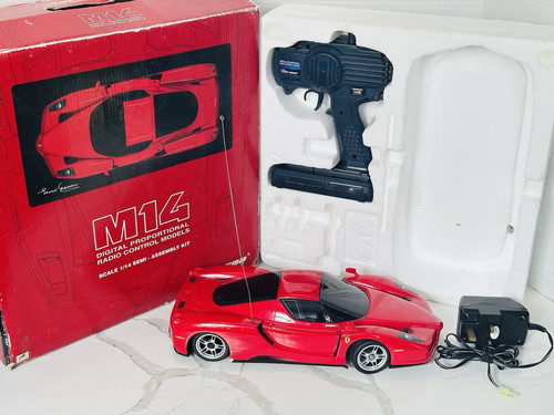 Vintage Carisma M14 ENZO FERRARI 1:14 Scale RC car R380 Sport Motor #93368 Red - Picture 21 of 21