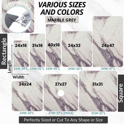 Antirutsch Duschmatte - Antirutsch Duschmatten für Innendusche - Groß 47x24 L... - Bild 6 von 6