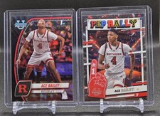 2024-25 Ace Bailey 1st Bowman Black Wave Refractor & Pep Rally Insert - Rutgers