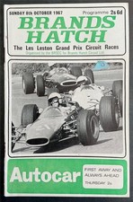 Brands Hatch 8 Oct 1967 Les Leston Grand Prix Circuit Races Official Programme Brands Hatch 8 Oct 1967 Les Leston Grand Prix Circuit Races Official Programme