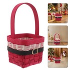  Christmas Basket: Christmas Woven Basket For Storage And Decoration - Square
