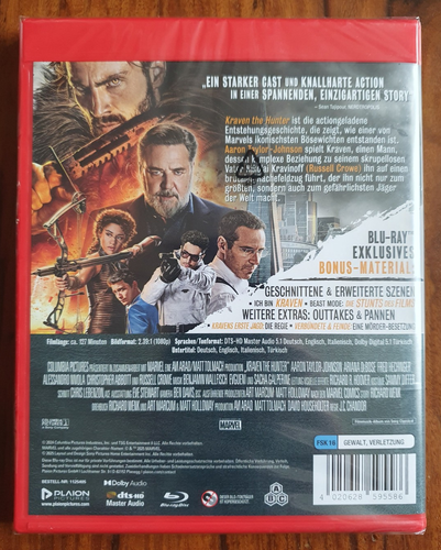 Blu-ray - Kraven - The Hunter - Aaron Taylor-Johnson, Russell Crowe - Neu OVP! - Bild 2 von 2