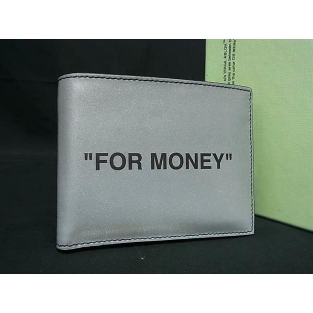 【美品】Off-White Leather Wallet Off-White Leather Bifold Wallet Coin Purse Billfold Men'S