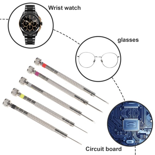 Juego de destornilladores planos Kit de apriete Gafas Reparación de relojes Gafas - Imagen 5 de 12