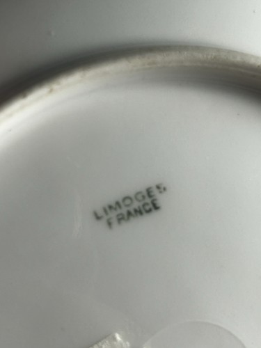 LIMOGES ELITE WORKS PLACA FLORAL PINTADA A MANO - FIRMADA - 9" - Imagen 4 de 7