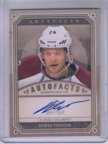 A3798- 2013-14 Artifacts Autofacts #ATV Tomas Vincour E Auto - NM-MT - Foto 1 di 2