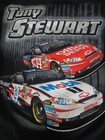 Nascar Tony Stewart Shirt Black Graphics Front And Back Men's Size Medium