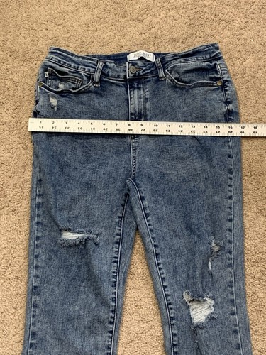 Judy Blue Damen Jeans Größe 11 Blau Denim Used Skinny Stretch Taschen - Bild 9 von 16