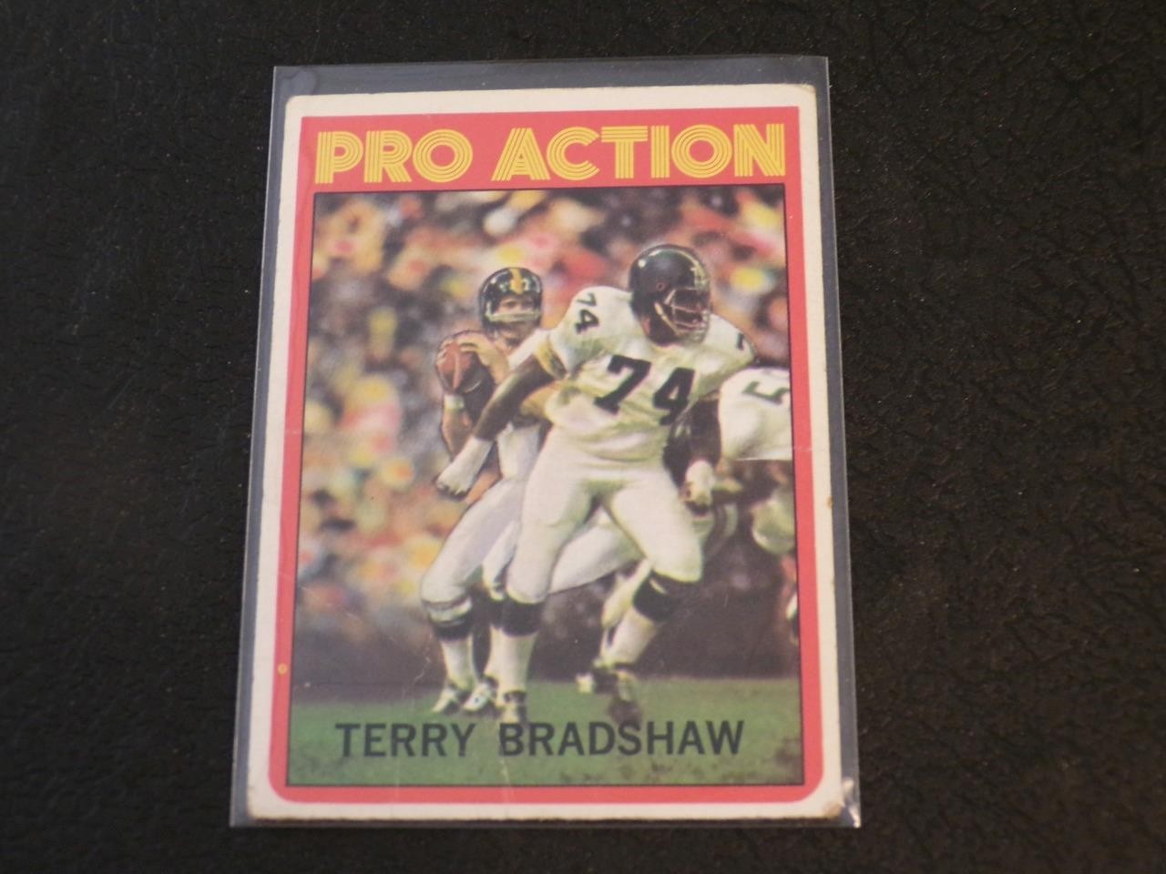 1972 Topps #120 TERRY BRADSHAW card! STEELERS! HOF!