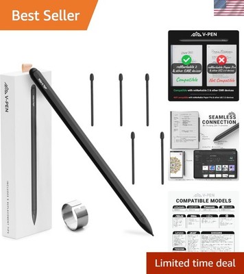 V-Pen EMR Stylus for Remarkable 1 & 2, Kindle Scribe, Tab, Palm Rejection, 40...