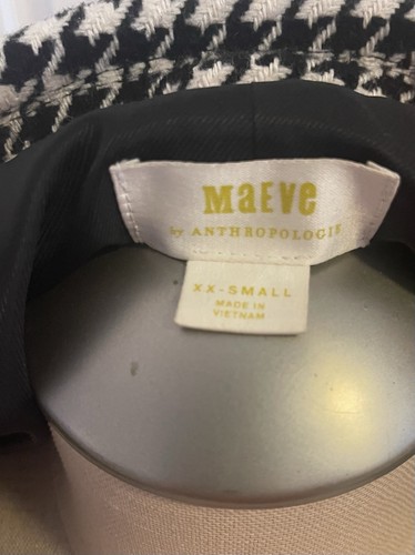 NWT ANTHROPOLOGIE Sz XXS SCULPTED HOURGLASS TWEED BLAZER X MAEVE - Picture 6 of 6