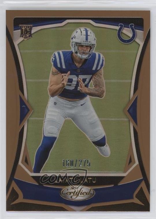 2024 Certified Rookies Bronze Mirror 160/275 Laiatu Latu #111 Rookie RC 1fm1