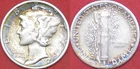 Very Fine 1942D US Mercury Silver 10 Cents