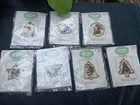 New ListingSanta's Workbench Cross Stitch Kits Ornament Shaped Frame Set Lot Of 7 1988 Vtg