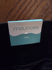 NWT Maurices Women's XXL Skirt Elastic Waist Pull On Sheath Midi Length Black