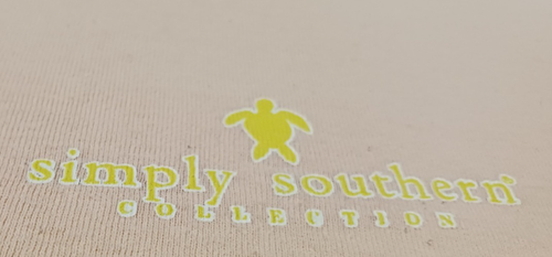 T-shirt donna Simply Southern colore rosa/pesca grande tema jeep spiaggia - Foto 6 di 10