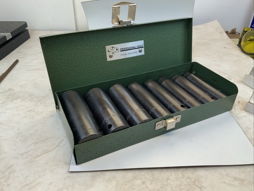 S-K 4018, 8pc 1/2 Drive 6pt Deep SAE Impact Sockets, 7/16in. - 7/8in., Metal Box - Picture 11 of 13