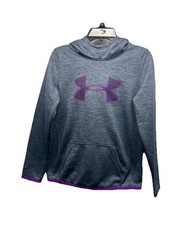Under Armour Girls Sz Youth Medium Storm Hoodie Gray  Purple