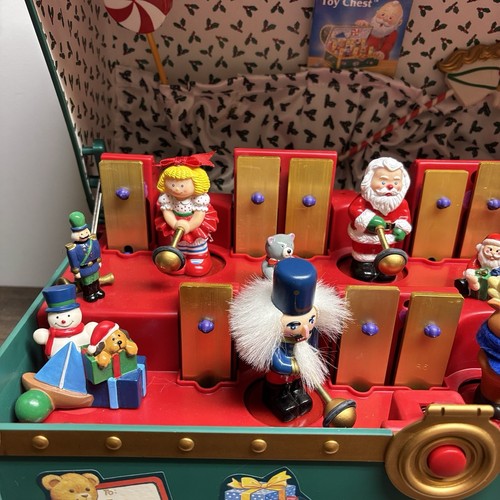 Caja de juguete animada Mr Christmas Santa’s Music 1994 vintage 35 canciones funciona - Imagen 2 de 24