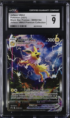 Pokemon Jolteon VMAX SWSH184 SWSH: Sword & Shield Promo Cards Holo CGC 9 - Picture 1 of 2
