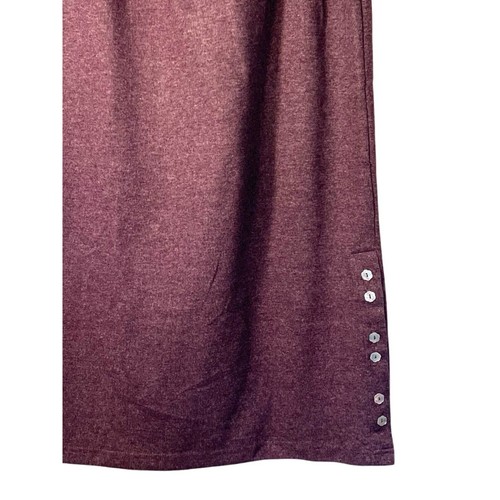 Coldwater Creek Rock Set Damen XL Pflaume Farbe Strick Pull On Rock Knöpfe NEU - Bild 9 von 13
