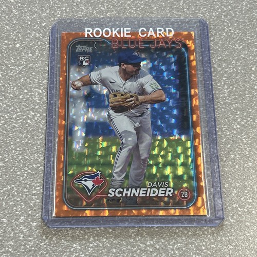 2024 Topps Orange Crackle Foil #189 Davis Schneider RC /299 - Picture 1 of 2