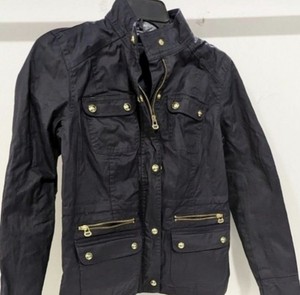 Tommy Hilfiger  Sz S Black Jacket Coat ExcL Preowned VVGC Still W/ Zipper Cover