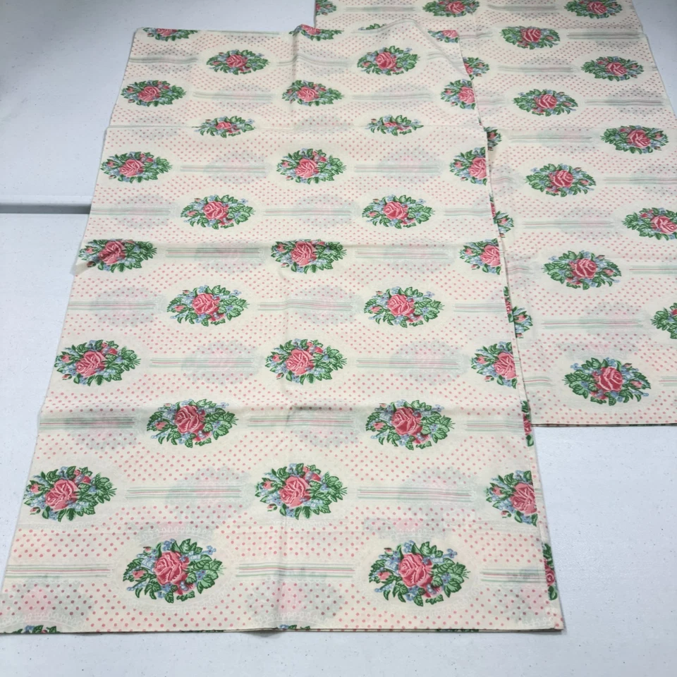Funda Almohada Vintage Sears Par Estándar Rosa Rosas Mezcla Floral Y2k Años 90 Años 80 Foto 3 de 4
