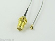 U.FL / IPX to RP-SMA Female Nut Bulkhead Pigtail 1.13 Cable F PCI Wifi Card 15cm