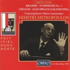 Dimitri Mitropoulos - Symphonie No. 3 & Sprach Zarathustra CD
