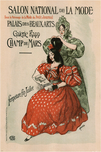 national FASHION show VINTAGE ad poster ROEDEL FRANCE 1896 20x30 art BEAUTY - Picture 1 of 1