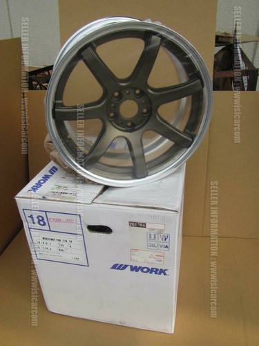 WORK EMOTION T7R 2P WHEEL SIZE 18X9.0J +35 5X114.3 ASHED TITANIUM 923-57197A jdm - Picture 5 of 12