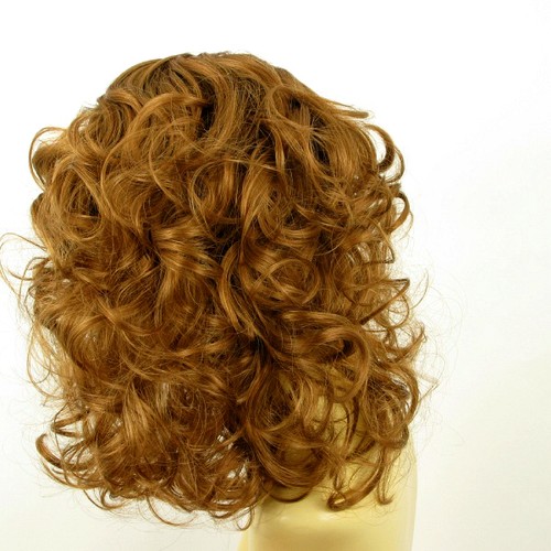 Perruque femme mi longue bouclée blond foncé ref PRISCILIA en 27 - Picture 5 of 8