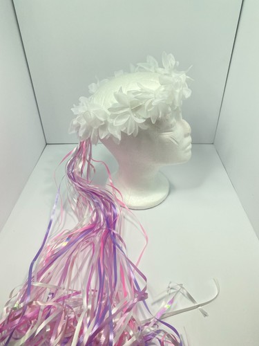 Handmade Flower Crown Wreath Headband Fairy Flower Girl Headpiece Unicorn READ - Picture 12 of 23