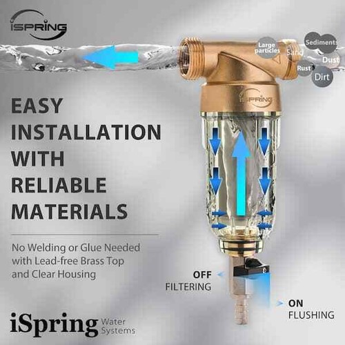 Reusable Sediment Water Filter Spin Down Sand Separator 100-MICRON 20-GPM 1 in. - Picture 7 of 10