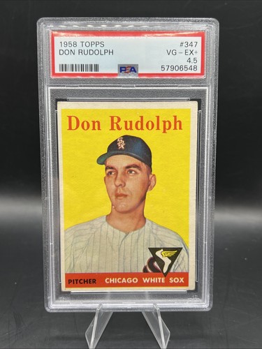 1958 Topps #347 Don Rudolph White Sox PSA 4.5