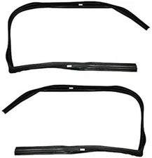 Door Window Glass Run Channel Set 2 Piece Compatible with 1982-1993 Chevy S10