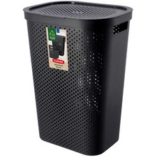 CURVER Scatola portabiancheria Infinity Recycled, in plastica, 60 L, grigio s...